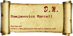 Damjanovics Marcell névjegykártya